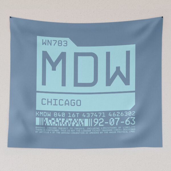 Item preview, Luggage Tag C - MDW Chicago USA designed and sold by VoodooCircus.