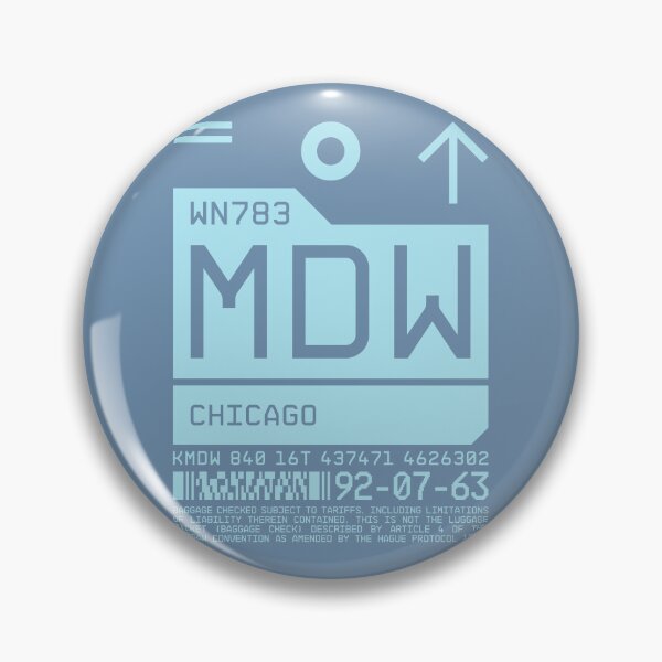 Item preview, Luggage Tag C - MDW Chicago USA designed and sold by VoodooCircus.