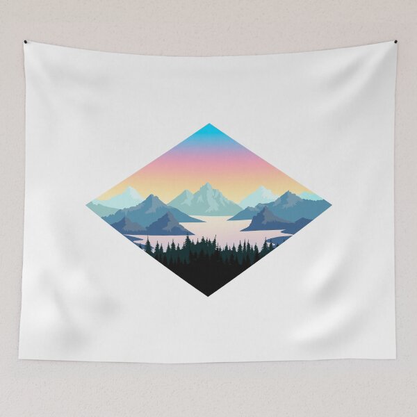 Item preview, Forest Mountain Sunset Diamond designed and sold by SJMexplores.