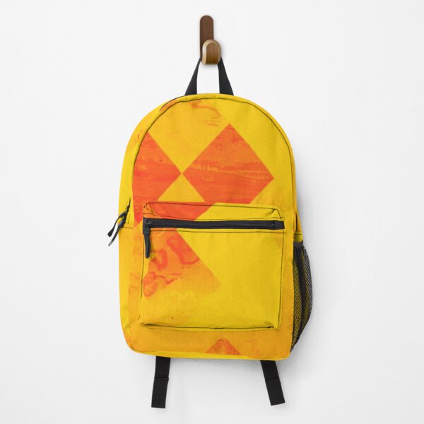 Item preview, flying birds with red and yellow geometric pixel pattern background designed and sold by Mrvell.
