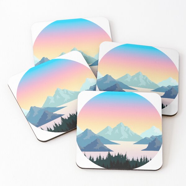 Item preview, Forest Mountain Sunset Circle designed and sold by SJMexplores.