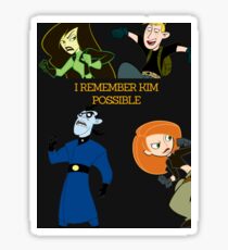 I Remember Kim Possible Sticker