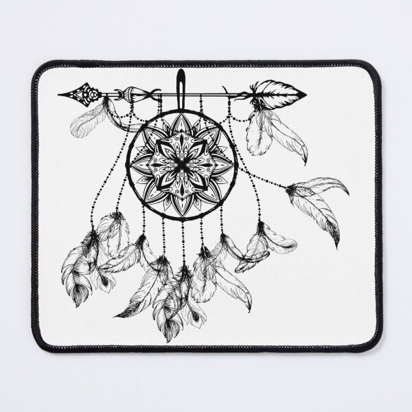 Item preview, Dream Catcher, feathers, beads, lucky charm, arrow, White, Black, Star designed and sold by Ellecher23.