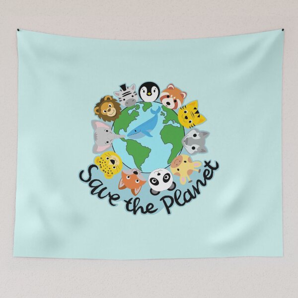 Item preview, Save the planet! Save the animals! designed and sold by IdinDesignShop.