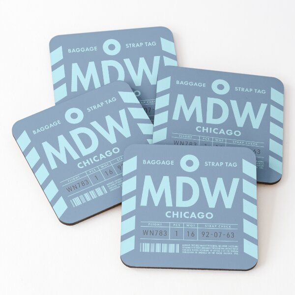 Item preview, Luggage Tag D - MDW Chicago USA designed and sold by VoodooCircus.