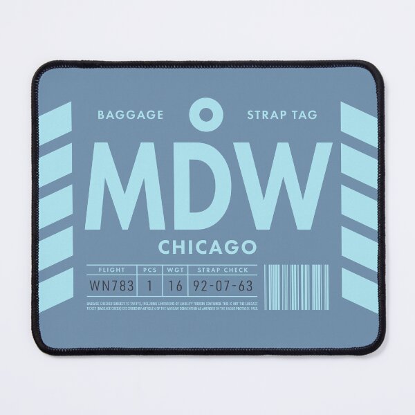 Item preview, Luggage Tag D - MDW Chicago USA designed and sold by VoodooCircus.