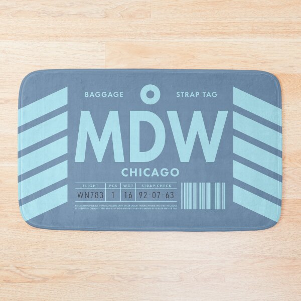 Item preview, Luggage Tag D - MDW Chicago USA designed and sold by VoodooCircus.