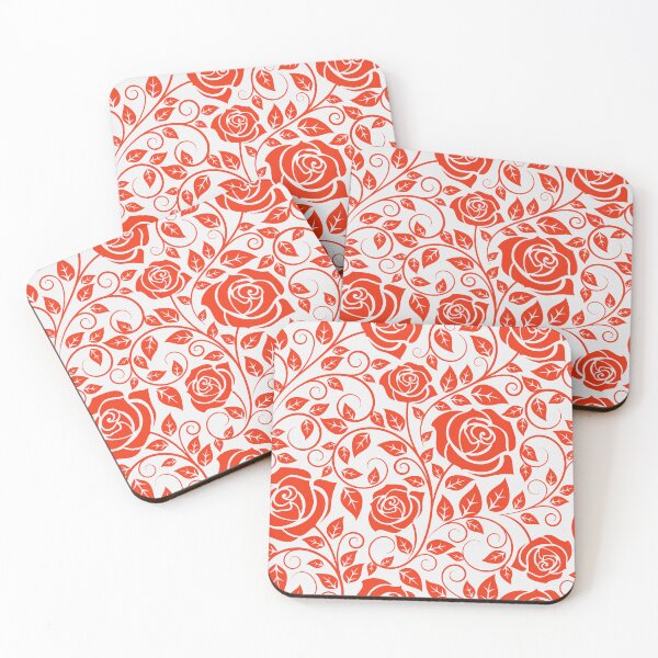 Item preview, pattern of red roses, designed and sold by LuFilu.