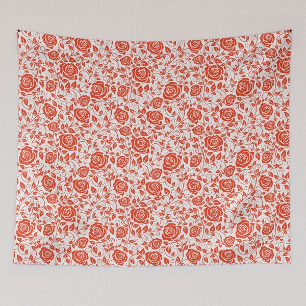 Item preview, pattern of red roses, designed and sold by LuFilu.