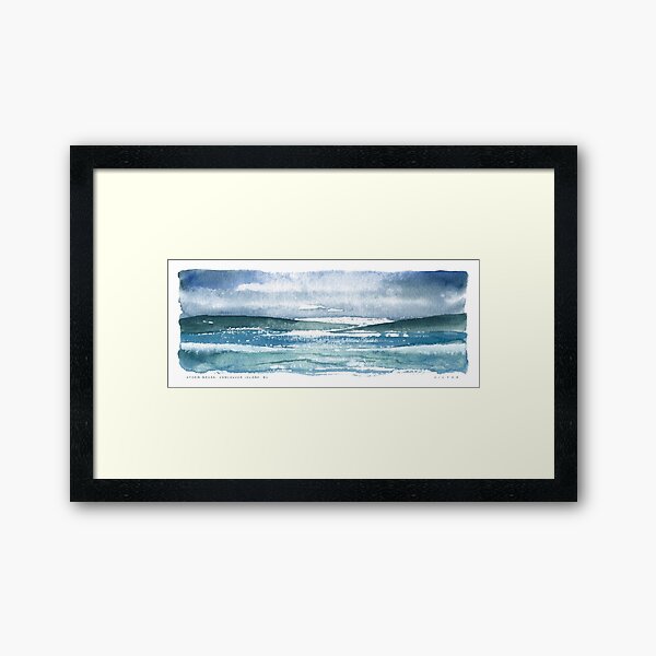 Storm Break, Vancouver Island, BC Framed Art Print