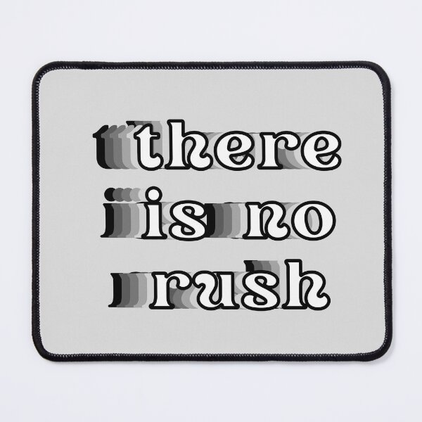 Item preview, There Is No Rush Black And White Glitchy designed and sold by Pink Ribbon.