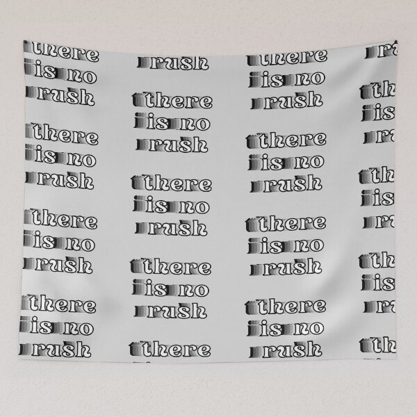 Item preview, There Is No Rush Black And White Glitchy designed and sold by Pink Ribbon.