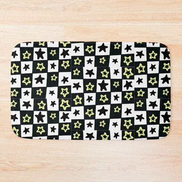 Item preview, Star Doodle Checkered Pattern - Green  designed and sold by AshTreeCrtvCo.