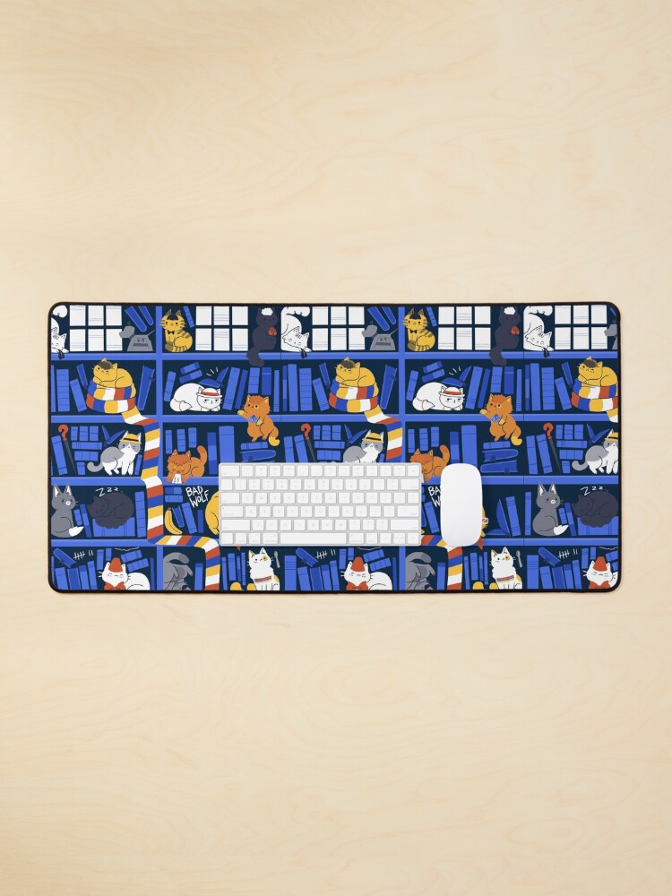 Thumbnail 1 of 5, Mouse Pad, Library Box Who designed and sold by TaylorRoss1.
