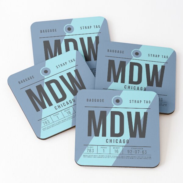 Item preview, Luggage Tag E - MDW Chicago USA designed and sold by VoodooCircus.