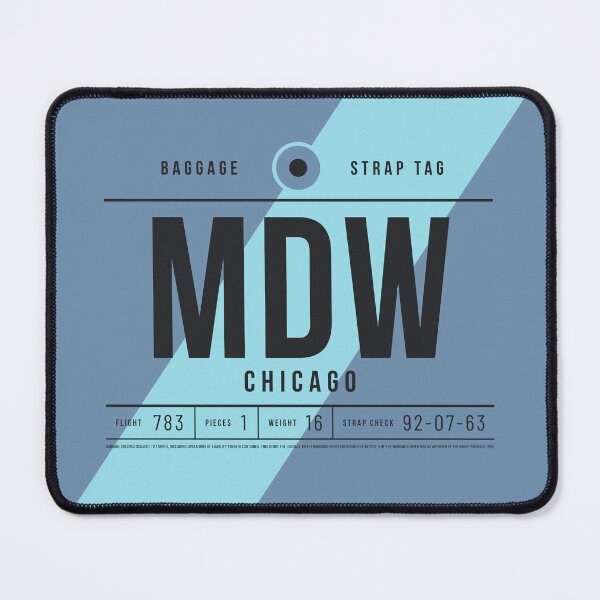 Item preview, Luggage Tag E - MDW Chicago USA designed and sold by VoodooCircus.