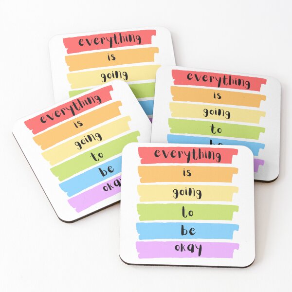 Item preview, Everything Is Going To Be Okay Rainbow designed and sold by Pink Ribbon.