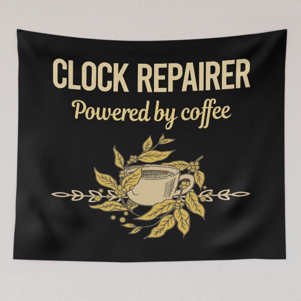 Item preview, Powered By Coffee Clock Repairer designed and sold by toniabrendaom.