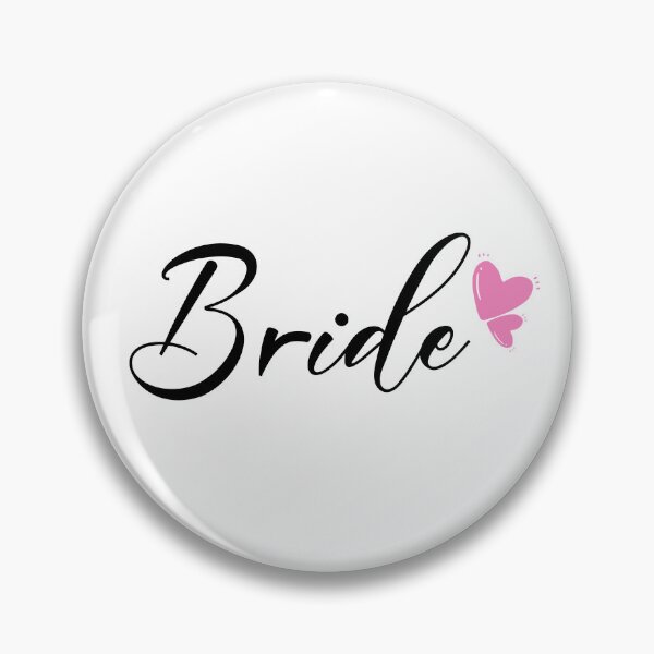 Item preview, TShirt "Bride" for JGA Wedding Bride Heart Rosé designed and sold by peerlessdesign3.