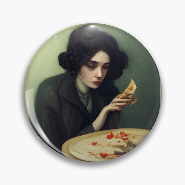 Item preview, Mourning Woman Just Trying to Eat Pizza in Peace designed and sold by mikelovesrobots.