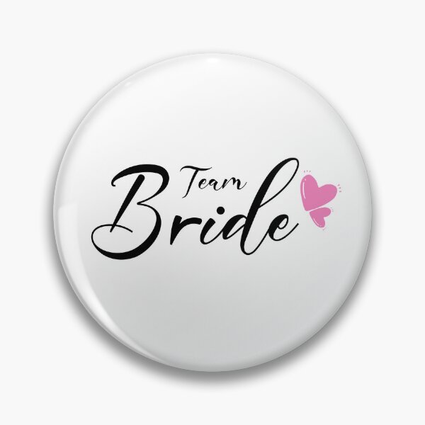 Item preview, TShirt "Team Bride" for JGA Wedding Bride Heart Rosé designed and sold by peerlessdesign3.