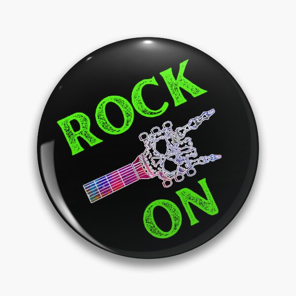 Item preview, Rock On Guitar Neck And Skeleton Hand designed and sold by WoodburyLake.