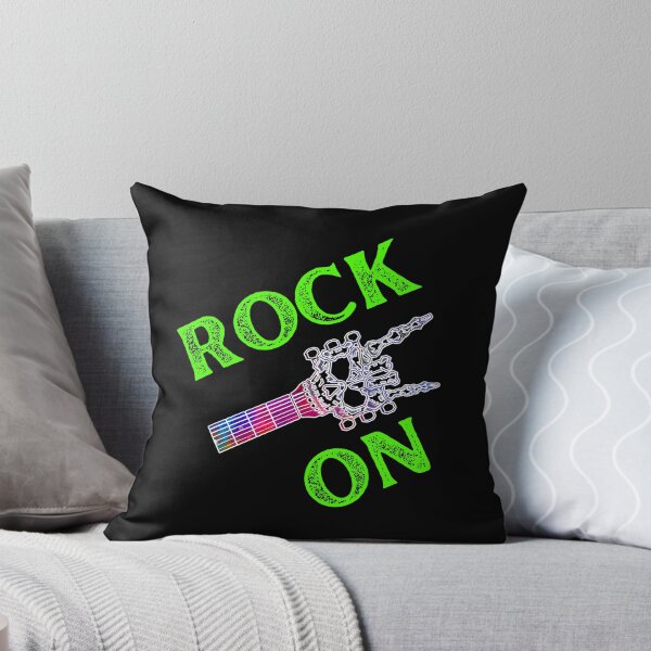 Item preview, Rock On Guitar Neck And Skeleton Hand designed and sold by WoodburyLake.