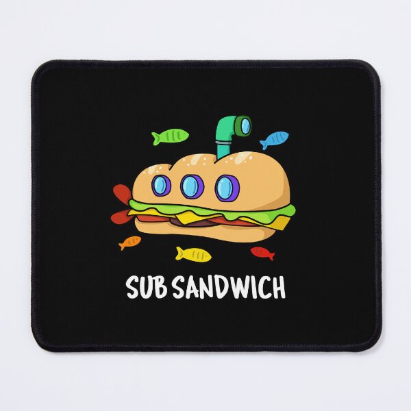 Item preview, Sub Sandwich Funny Food Puns (Dark BG) designed and sold by punnybone.