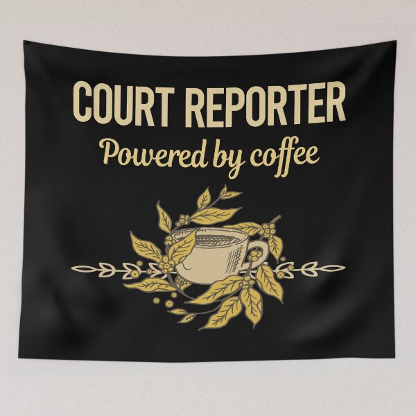Item preview, Powered By Coffee Court Reporter designed and sold by toniabrendaom.