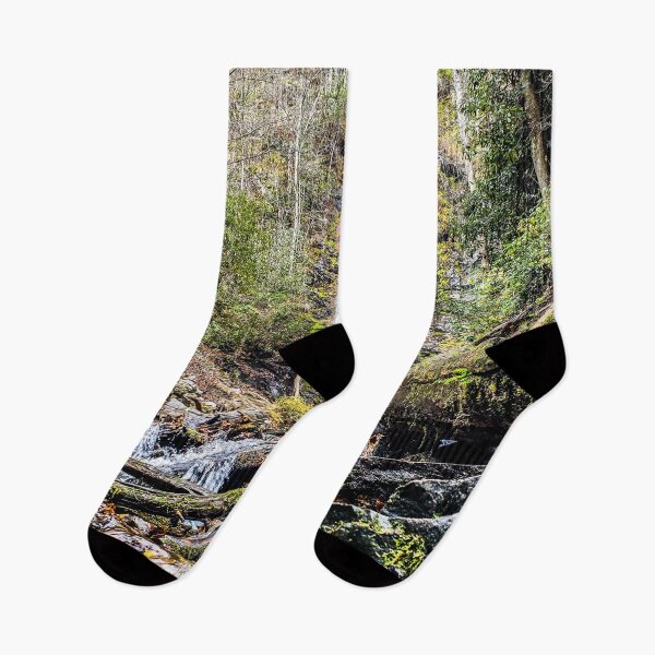Aperçu de l'œuvre Still Chasing Waterfalls (Chutes Mingo, Cherokee, Parc national des Great Smoky Mountains de Caroline du Nord), collection personnelle de photographies créée et vendue par Rex Wyld.
