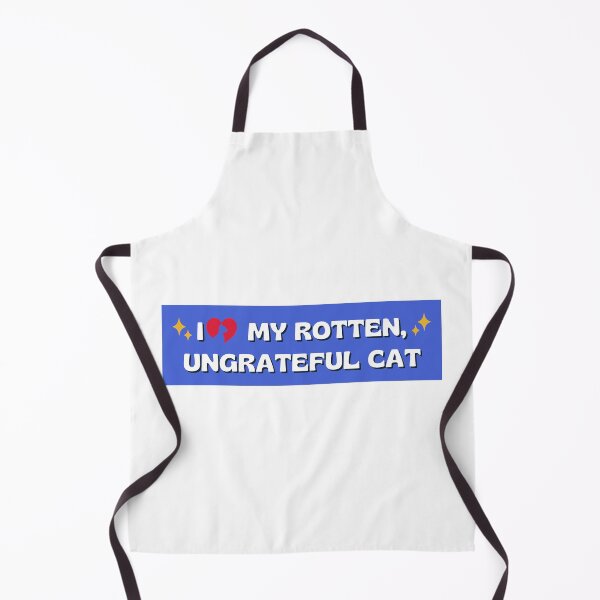 Item preview, i love my rotten ungrateful cat, Ungrateful Cat Funny meme car Bumper  designed and sold by yass-art.