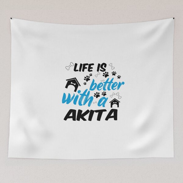 Item preview, life is better with a akita designed and sold by randomdogshirt.