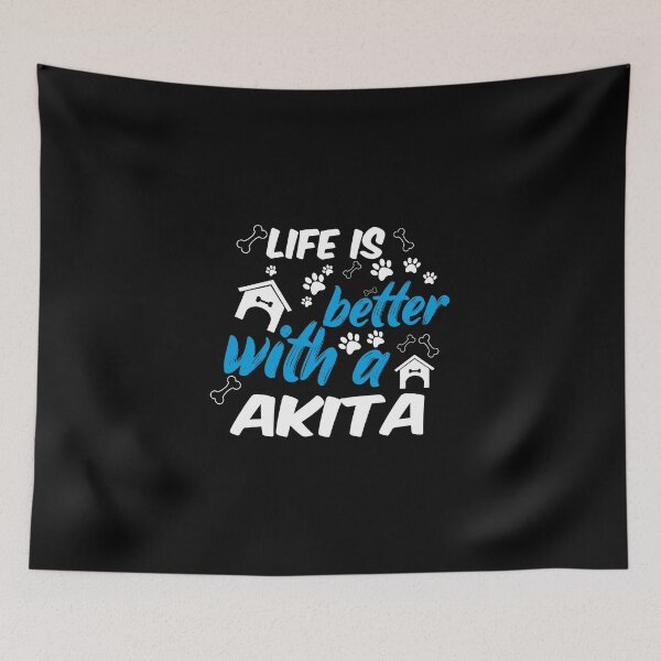 Item preview, life is better with a akita designed and sold by randomdogshirt.