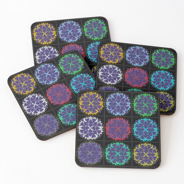 Item preview, Dark Red Blue Sky Cube Mandala Cacophony & CircleVisions Wall Of Fame  designed and sold by createVisions.