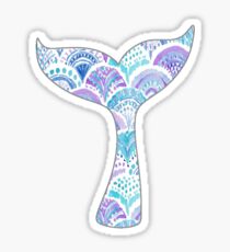 Watercolor Mermaid Tail Sticker