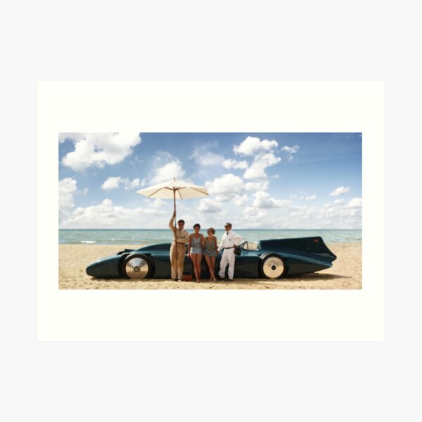 Bluebird V on Daytona Beach Art Print