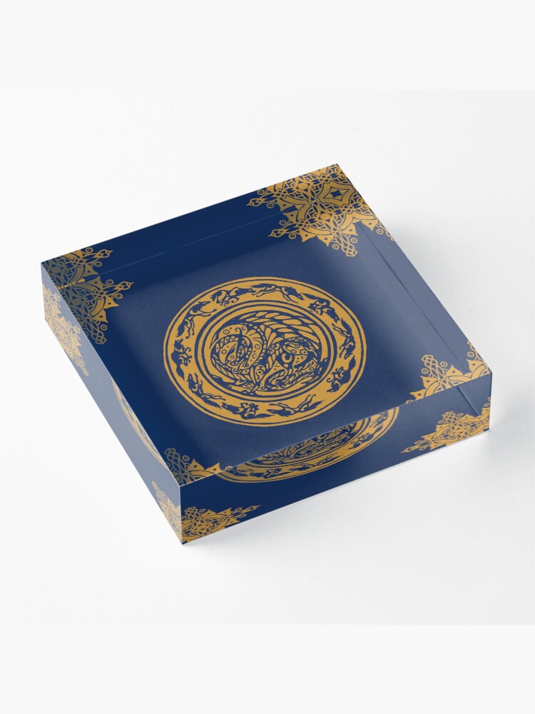 Alternate view of Dragons Hunt As Wolves Acrylic Block