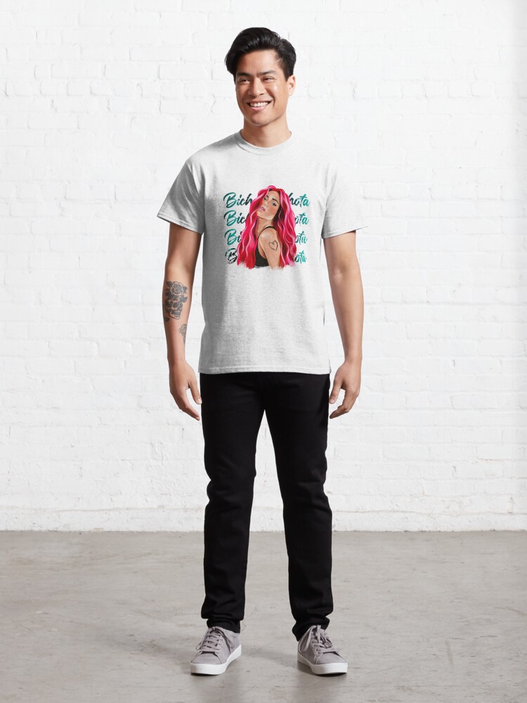 Disover New look Karol G with Red Hair Illustration with Bichota Words T-Shirt