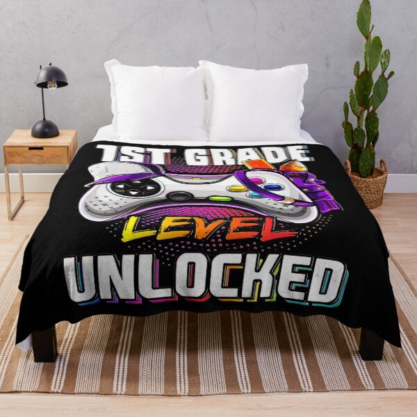 Item preview, 1st Grade Level Unlocked Back to School Video Game Girls designed and sold by BargerStore.