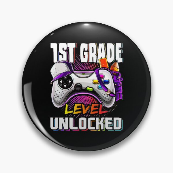 Artikelvorschau, 1. Klasse Level Unlocked Back to School Videospiel Mädchen entworfen und verkauft von BargerStore.