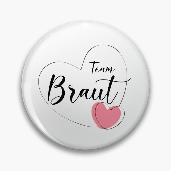 Item preview, Golden Heart "Team Bride" for JGA Wedding Bride designed and sold by peerlessdesign3.