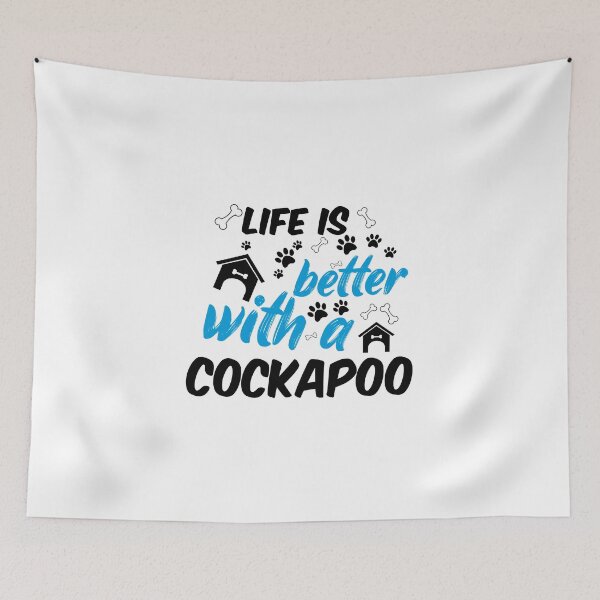 Item preview, life is better with a cockapo designed and sold by randomdogshirt.