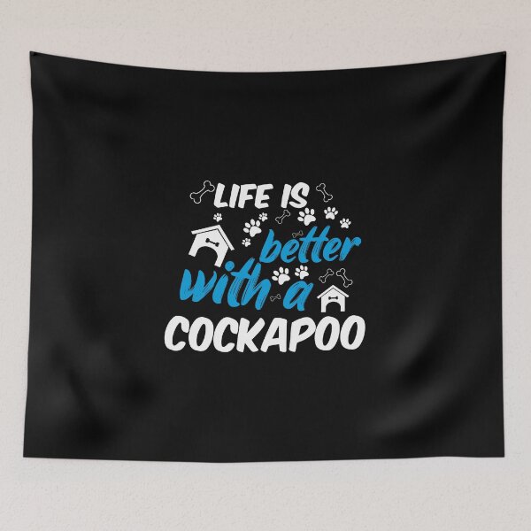 Item preview, life is better with a cockapo designed and sold by randomdogshirt.