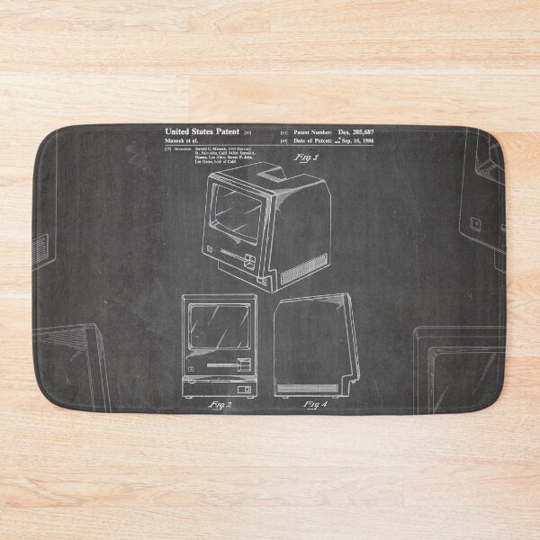 Item preview, Apple Macintosh Patent - Apple Art - Black Chalkboard designed and sold by patentpress.