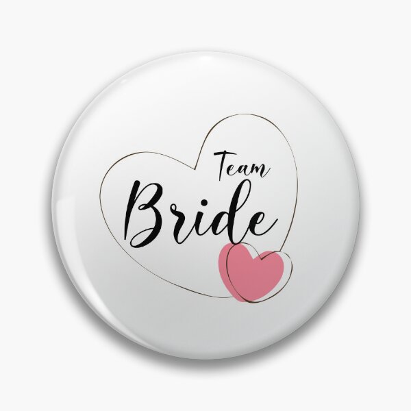 Item preview, Golden Heart "Team Bride" for JGA Wedding Bride designed and sold by peerlessdesign3.