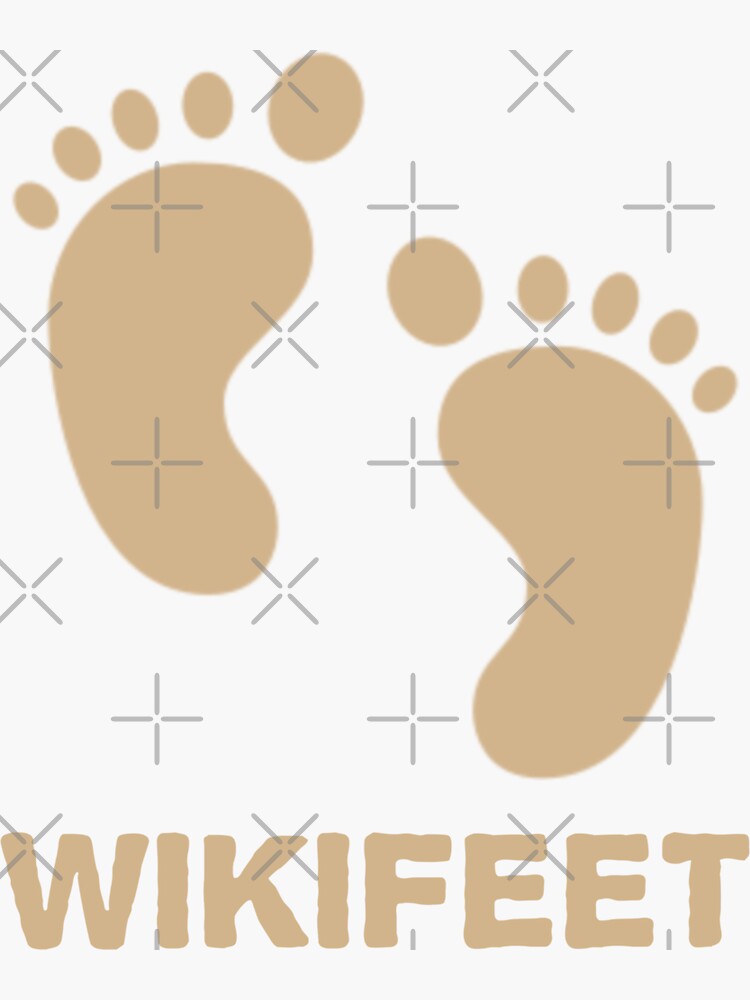 "wikifeet" Sticker for Sale by raji0 | Redbubble