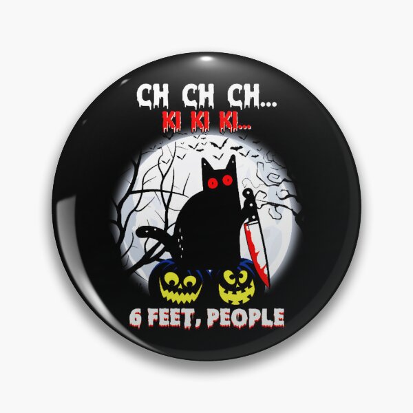 Item preview, Black Cat Halloween Six Feet People designed and sold by WoodburyLake.