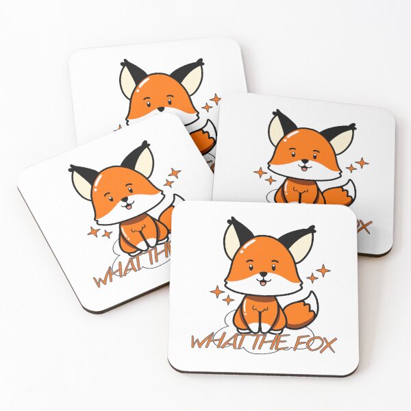 Item preview, WHAT THE FOX - cute fox designed and sold by Sticker-Palace-.