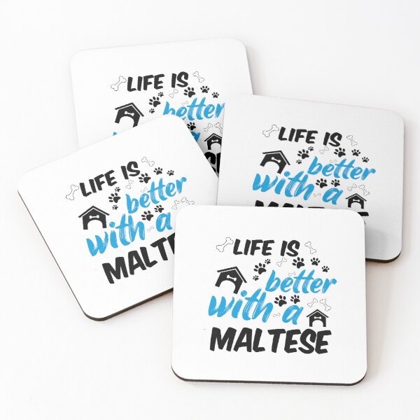 Item preview, life is better with a maltese designed and sold by randomdogshirt.