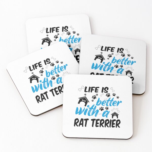 Item preview, life is better with a rat terrier designed and sold by randomdogshirt.